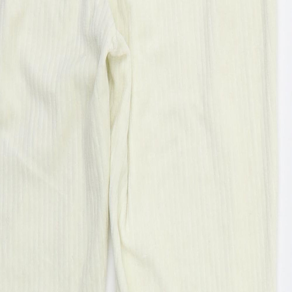Womens UK Size M H&M Regular Fit  Ivory Trousers