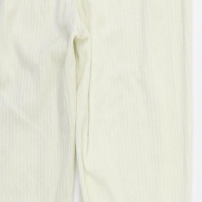 Womens UK Size M H&M Regular Fit  Ivory Trousers