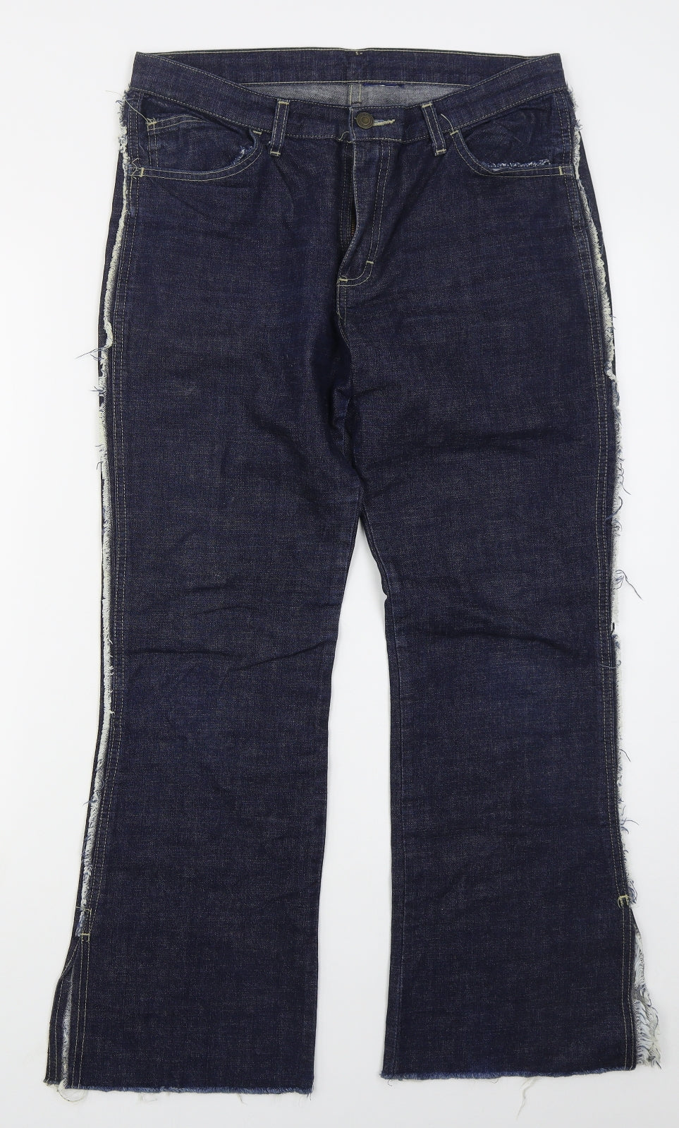 Womens UK Size 32 in Preworn Regular Fit Bootcut Blue Jeans