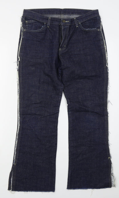 Womens UK Size 32 in Preworn Regular Fit Bootcut Blue Jeans
