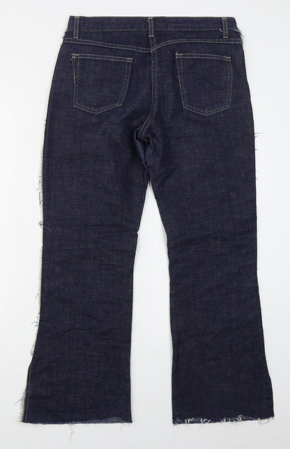Womens UK Size 32 in Preworn Regular Fit Bootcut Blue Jeans