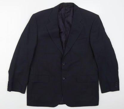 Mens UK Size 40 Marks and Spencer Regular Blue Suit Jacket