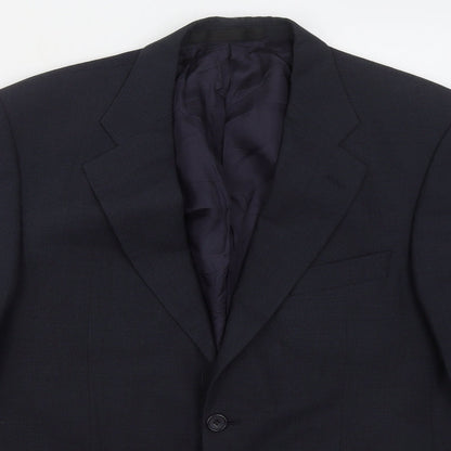 Mens UK Size 40 Marks and Spencer Regular Blue Suit Jacket