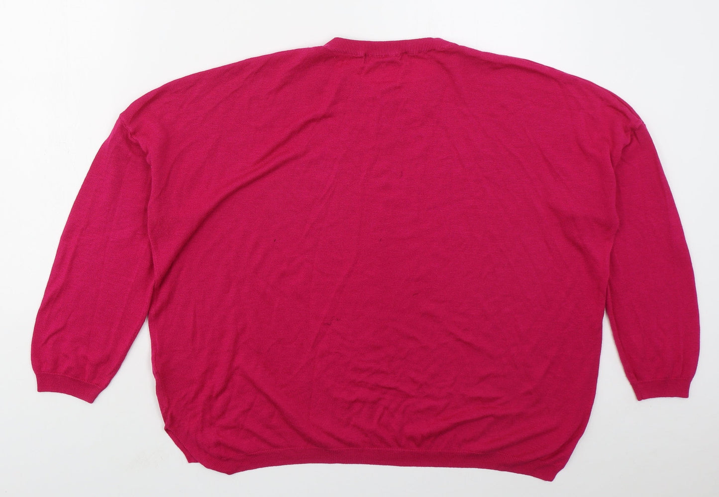 Womens UK Size 12 Marks and Spencer Pink Pullover Jumper