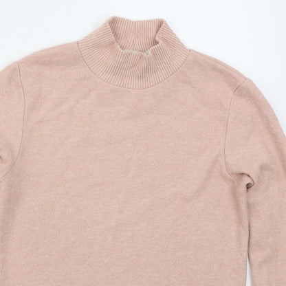 Womens UK Size L Stradivarius Pink Pullover Jumper