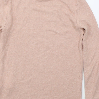 Womens UK Size L Stradivarius Pink Pullover Jumper