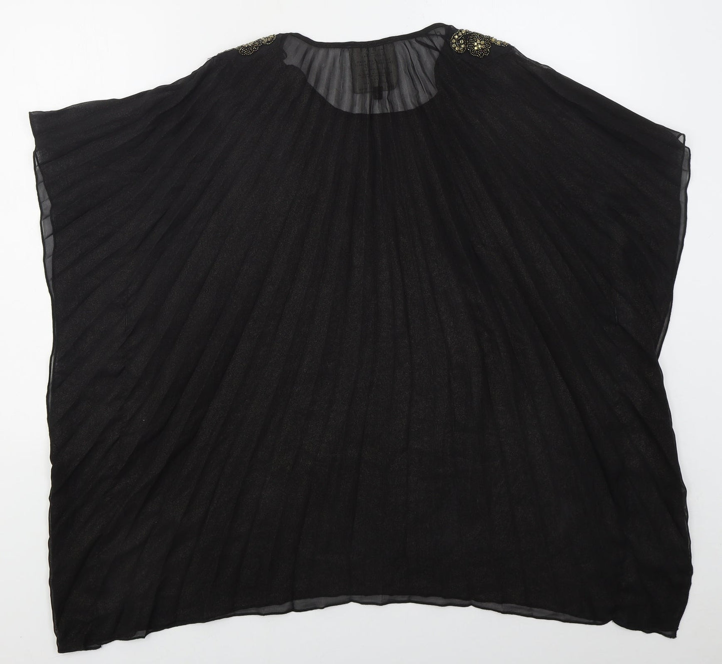 Womens UK Size 10 River Island Black Basic Blouse