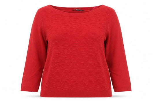 Womens UK Size 16 Love Knitwear Red Pullover Jumper