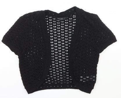 Womens UK Size 10 New Look Black Cape Jumper