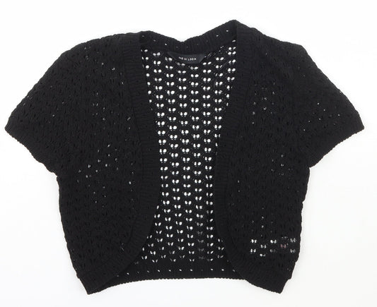 Womens UK Size 10 New Look Black Cape Jumper