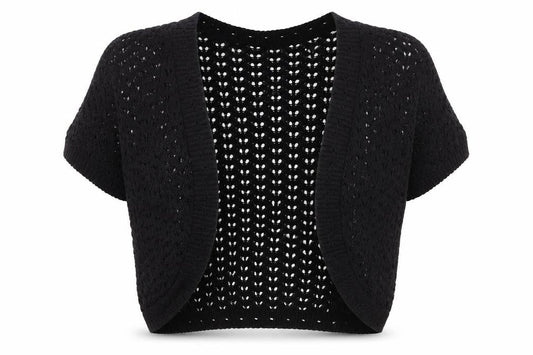 Womens UK Size 10 New Look Black Cape Jumper