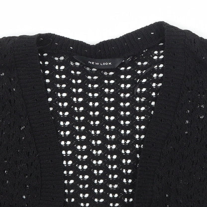 Womens UK Size 10 New Look Black Cape Jumper