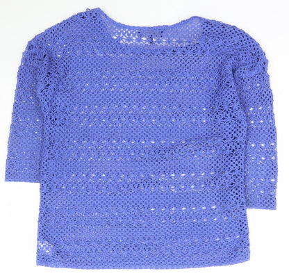 Womens UK Size 10 NEXT Blue Pullover Jumper