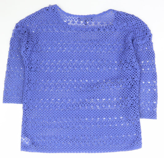 Womens UK Size 10 NEXT Blue Pullover Jumper