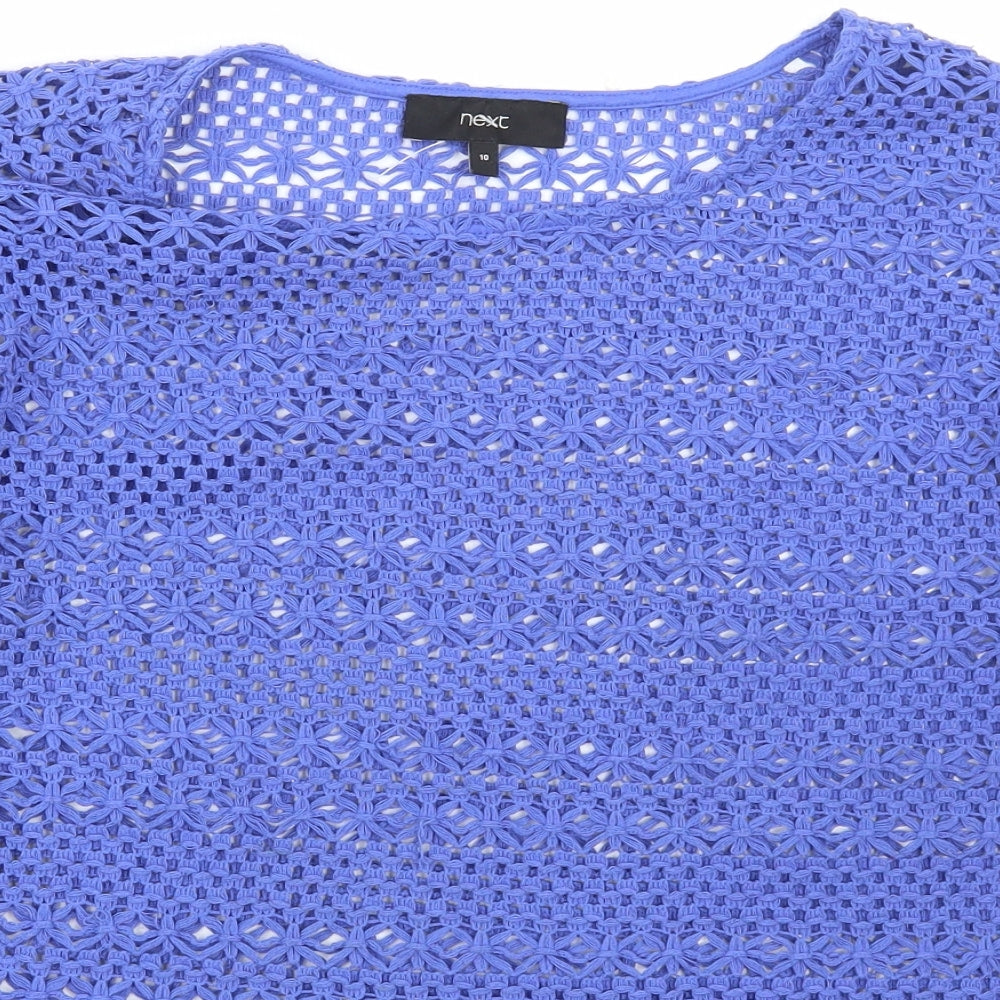 Womens UK Size 10 NEXT Blue Pullover Jumper