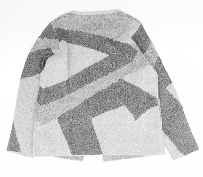 Womens UK Size L Chianti Grey Cardigan Jumper