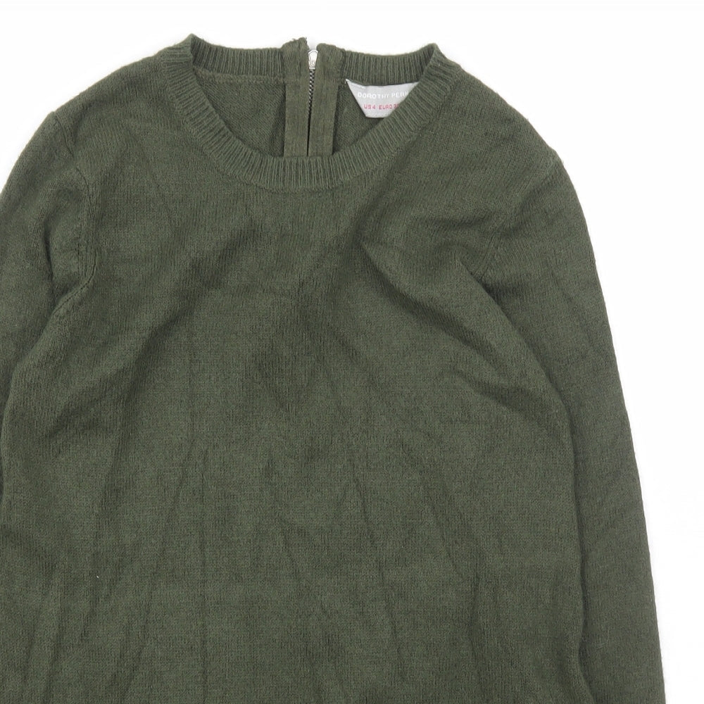 Womens UK Size S Dorothy Perkins Green Pullover Jumper