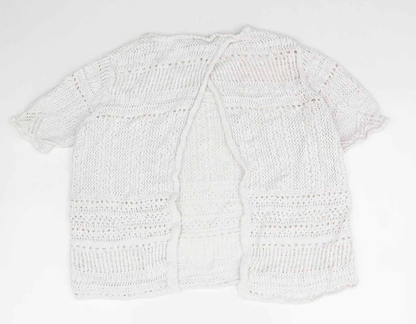 George Womens Ivory Scoop Neck  Cotton Pullover Jumper Size 18