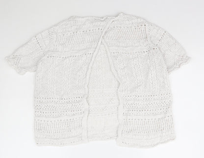 George Womens Ivory Scoop Neck  Cotton Pullover Jumper Size 18