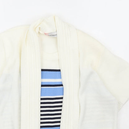 Womens UK Size M Beaumonde Ivory Pullover Jumper