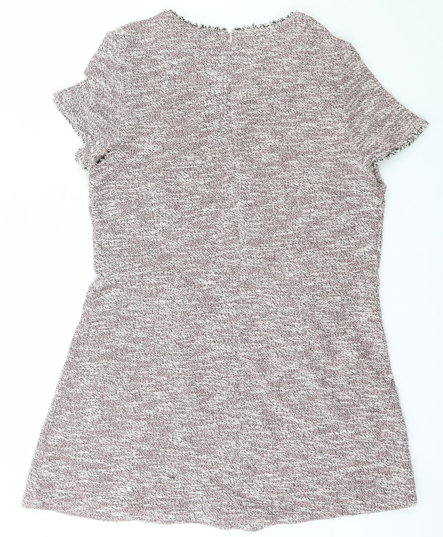 Dorothy Perkins Womens Pink  Polyester Bodycon  Size 18  Boat Neck Zip