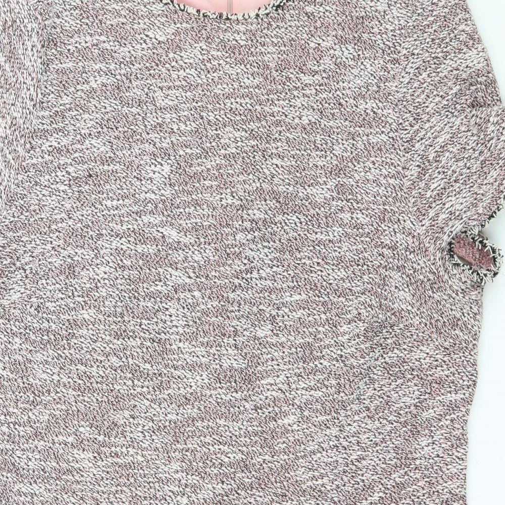 Dorothy Perkins Womens Pink  Polyester Bodycon  Size 18  Boat Neck Zip