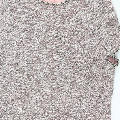 Dorothy Perkins Womens Pink  Polyester Bodycon  Size 18  Boat Neck Zip