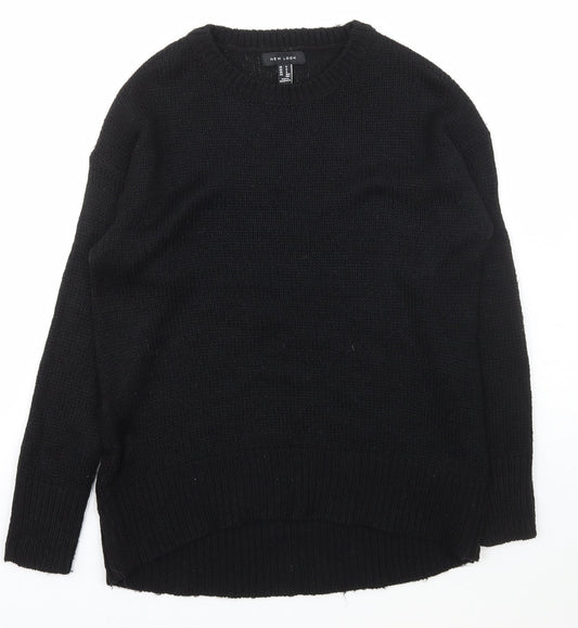 Womens UK Size S New Look Black Pullover Jumper