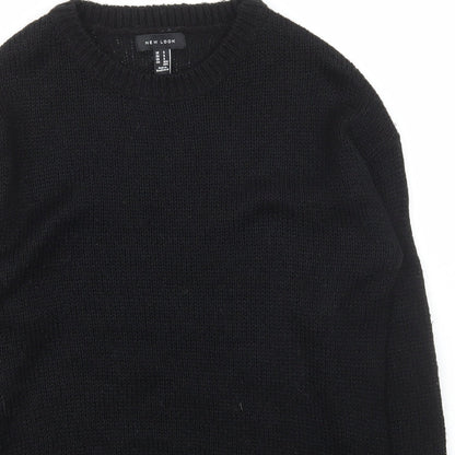 Womens UK Size S New Look Black Pullover Jumper