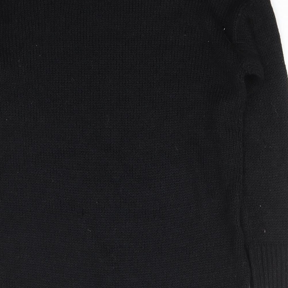 Womens UK Size S New Look Black Pullover Jumper