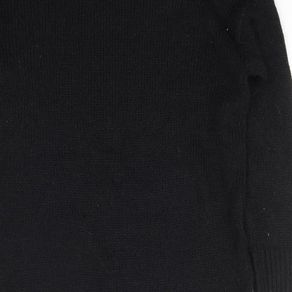 Womens UK Size S New Look Black Pullover Jumper