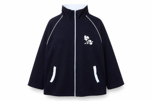 Womens UK Size 18 Daxon Blue Full Zip Jumper