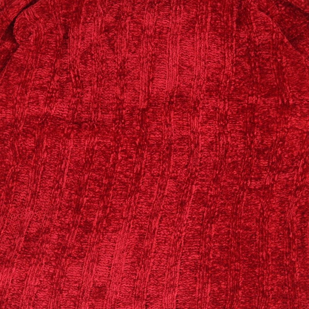 Womens UK Size L Essentials Red Pullover Jumper