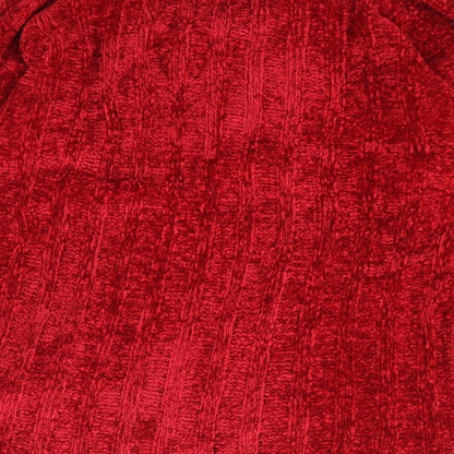 Womens UK Size L Essentials Red Pullover Jumper