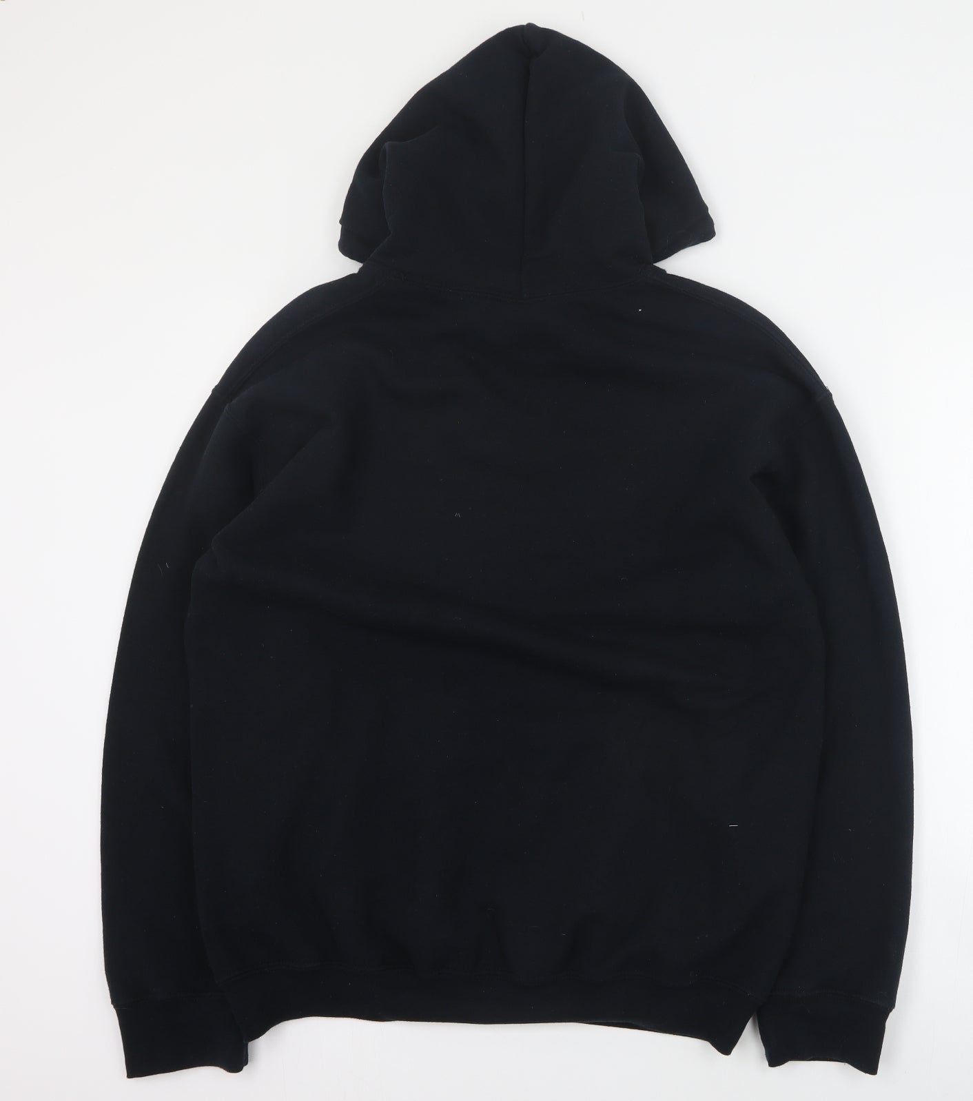 Womens UK Size M Gildan Black Pullover Hoodie