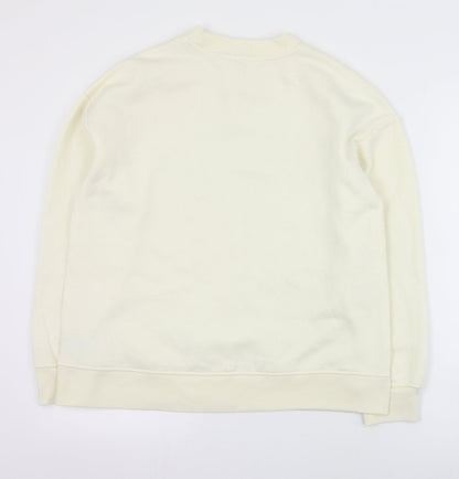 Primark Womens Ivory  Polyester Pullover Sweatshirt Size S  Pullover