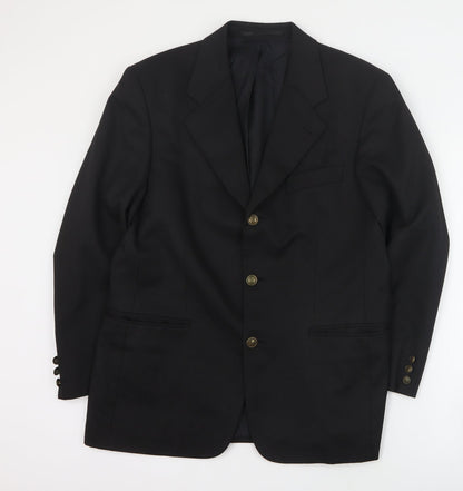 Mens UK Size M Canada Regular Black Suit Jacket