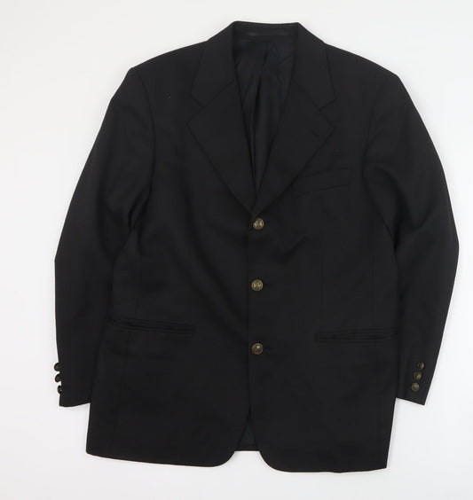 Mens UK Size M Canada Regular Black Suit Jacket