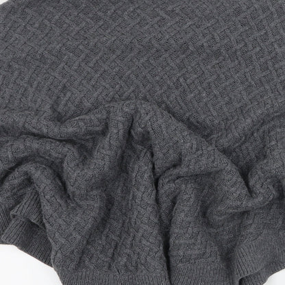Ameryllis Womens Grey High Neck  Viscose Pullover Jumper Size M