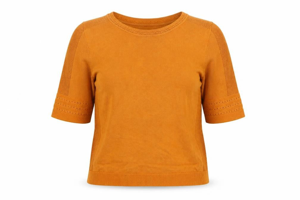 Womens UK Size S Per Una Orange Pullover Jumper