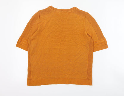 Womens UK Size S Per Una Orange Pullover Jumper