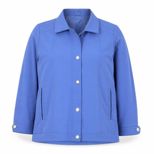 Amber Womens Blue   Pea Coat Coat Size 18  Snap