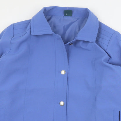 Amber Womens Blue   Pea Coat Coat Size 18  Snap