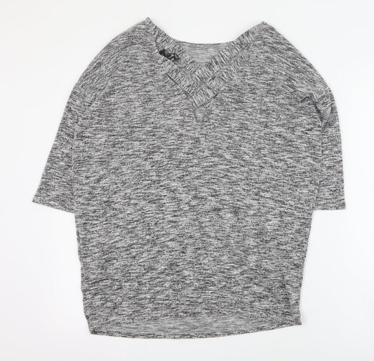 Womens UK Size S New Look Grey Pullover Jumper