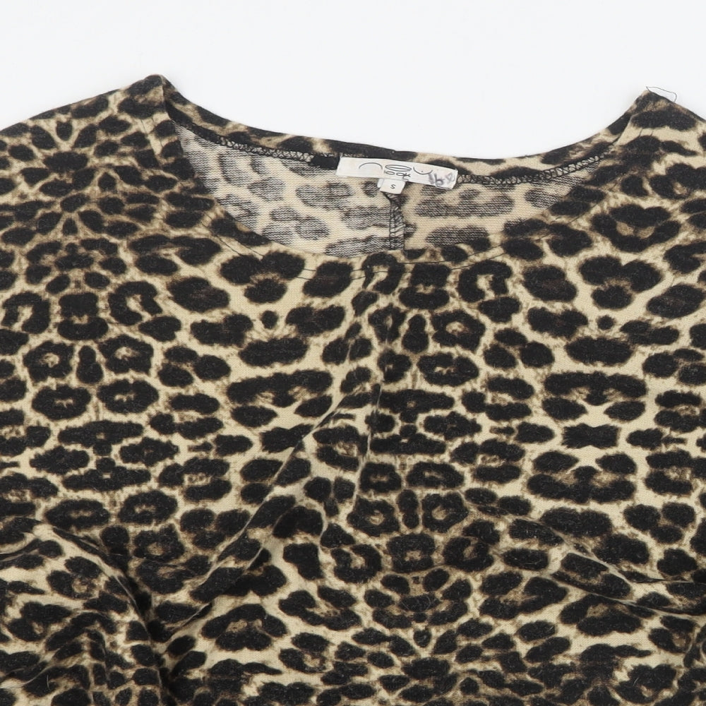 Womens UK Size S New Look Brown Pullover Jumper