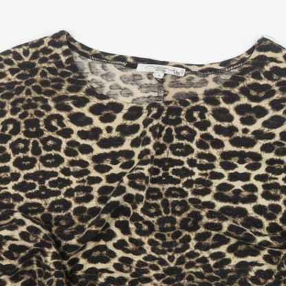 Womens UK Size S New Look Brown Pullover Jumper