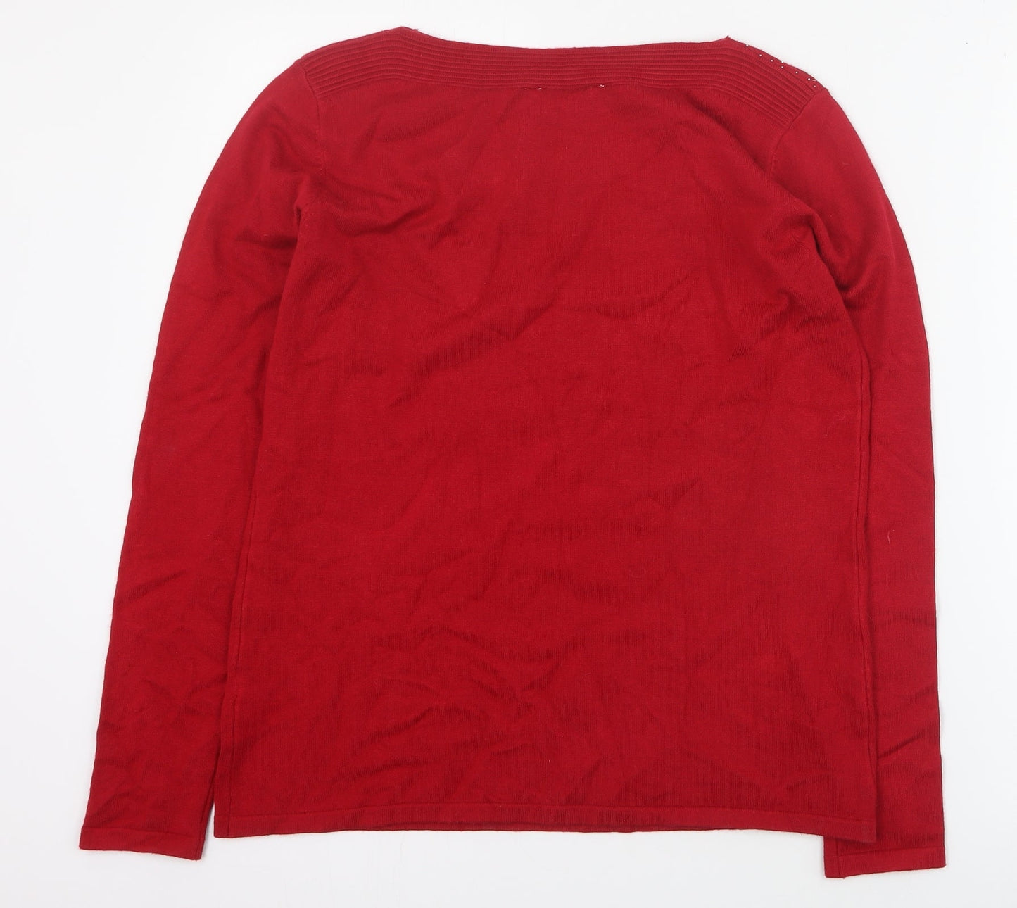 Womens UK Size S Tru Red Pullover Jumper