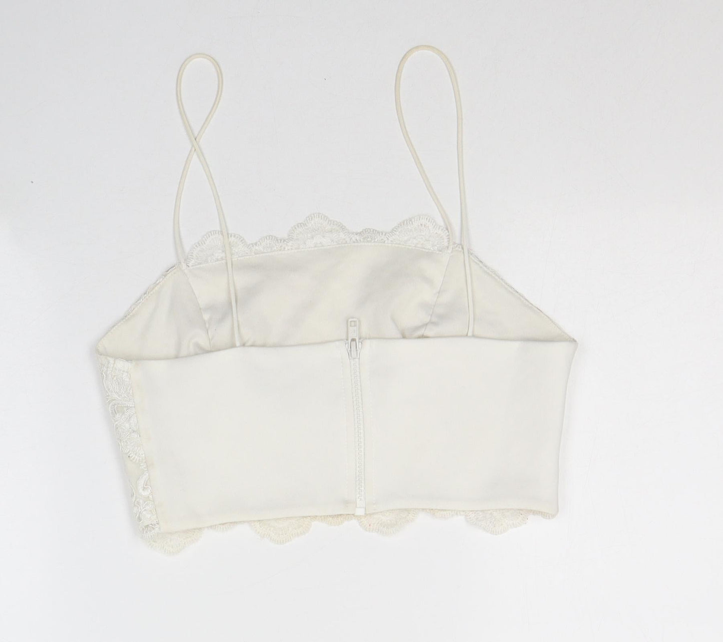 Womens UK Size 12 Topshop White Camisole Tank