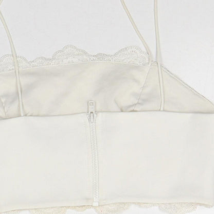 Womens UK Size 12 Topshop White Camisole Tank