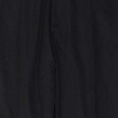 Slazenger Mens Black  Polyester Trousers  Size 37 L29 in Slim Button